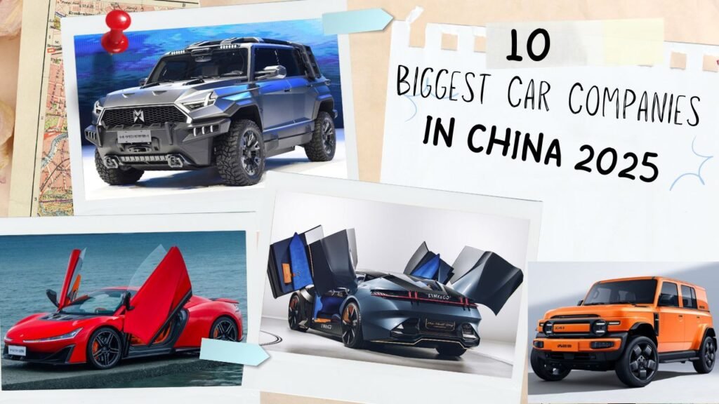 Biggest car companies in China