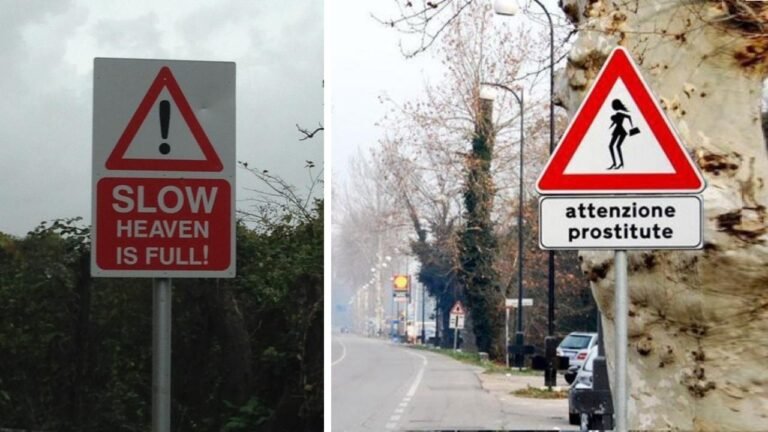 Try Not to Laugh on these 33 Most Humorous Road Signs