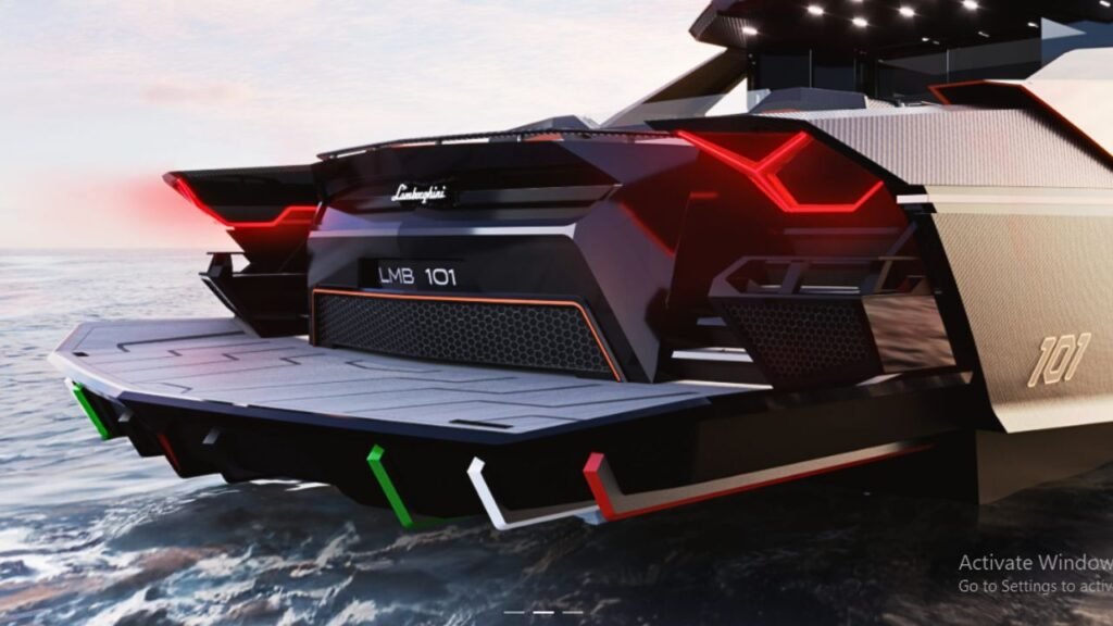 Lamborghini Yacht back