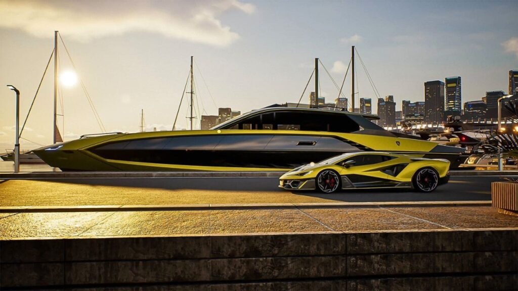 Lamborghini Yacht side